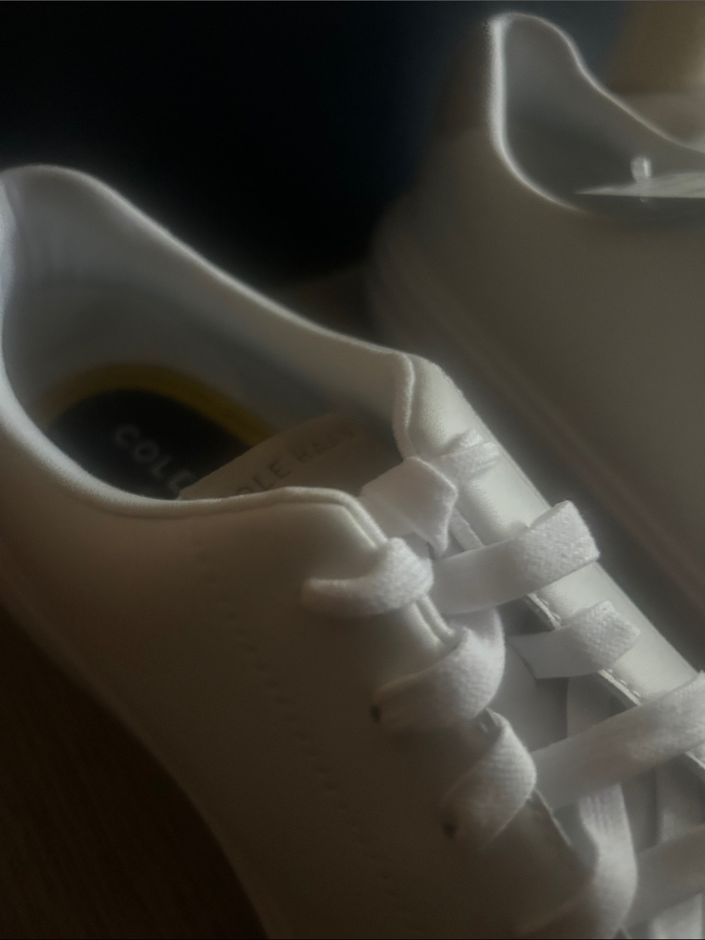 Cole Haan White Leather Sneakers